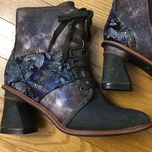 Fancy colorfull leather boots